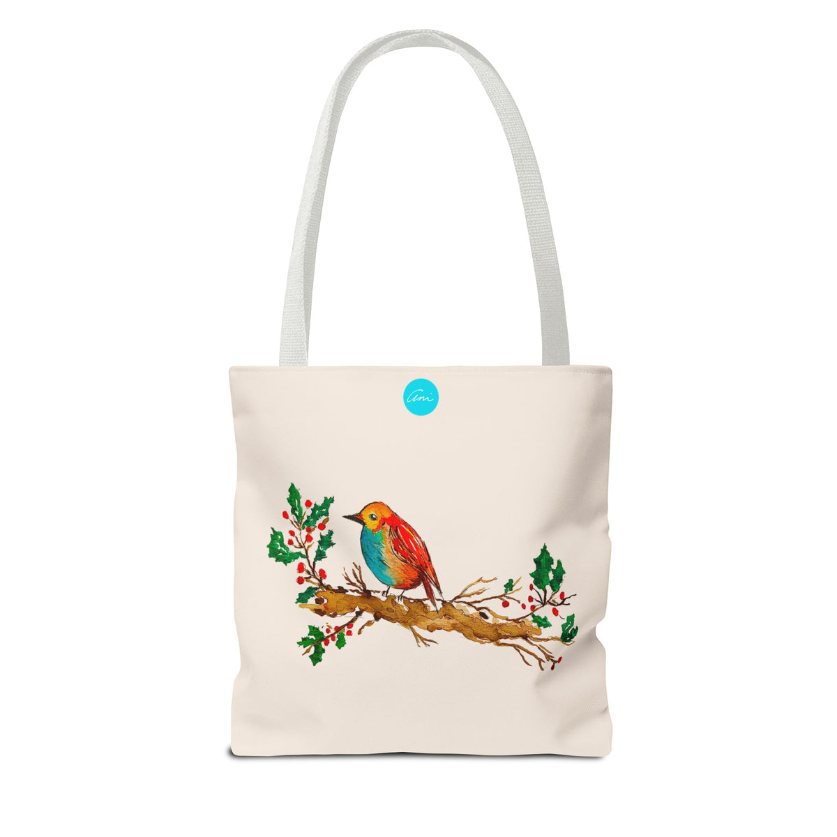 Bright Bird on a Branch Tote Bag