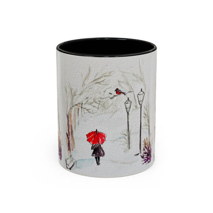 The Red Umbrella Accent Coffee Mug