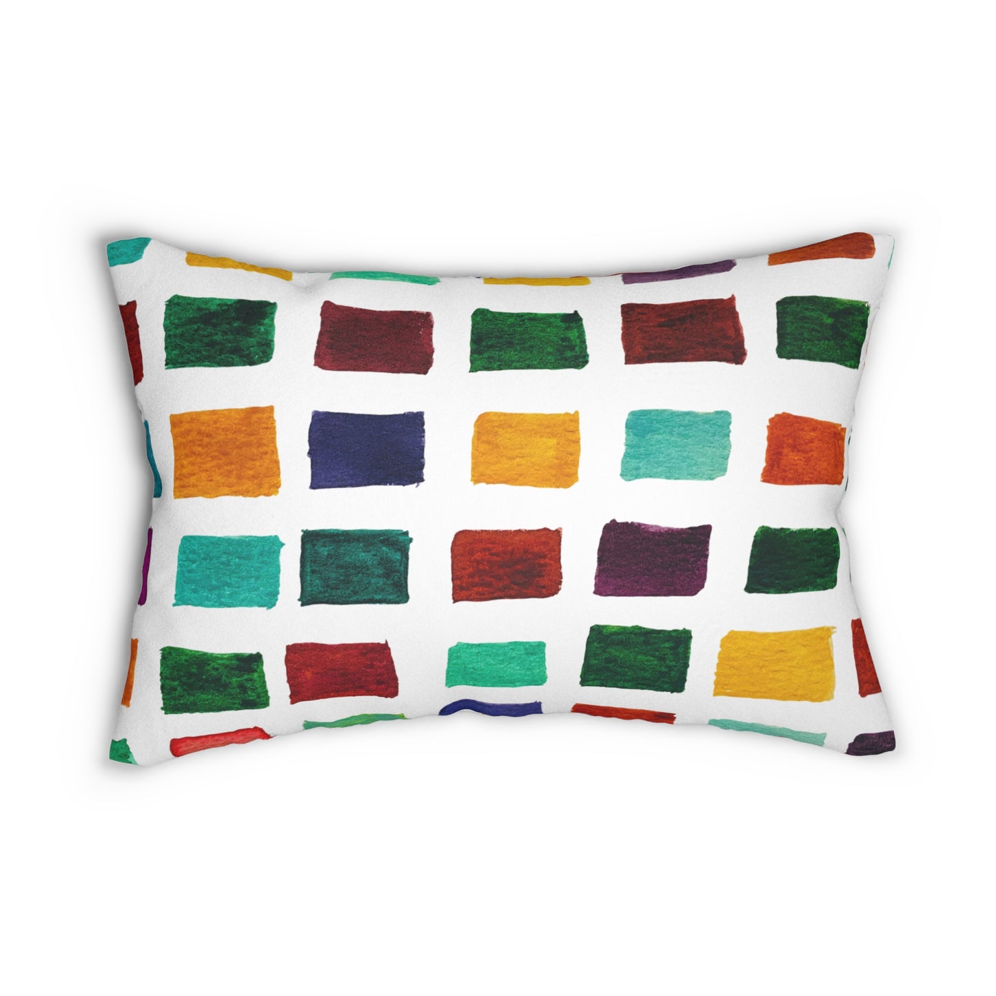 Bright Fall Colors Lumbar Pillow