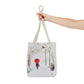 The Red Umbrella Ivory Tote Bag