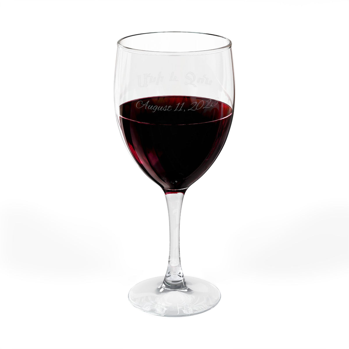Armenian Engraving Customizable Wine Glass