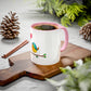 Bird with a Heart Balloon Accent Mug