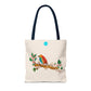 Bright Bird on a Branch Tote Bag