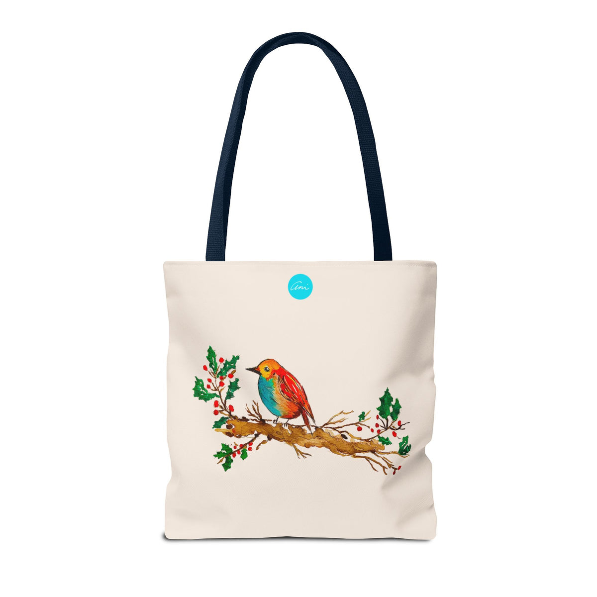 Bright Bird on a Branch Tote Bag