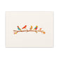 Birds on a Branch Matte Canvas Print