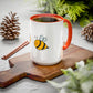 Two Honeybees Accent Mug
