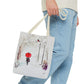 The Red Umbrella Ivory Tote Bag