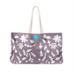 Dusty Lavender Fall Foliage Weekender Bag