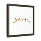 Birds on a Branch Gallery Canvas Print with Frame