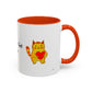 You're Purr-Fect For Me Accent Mug
