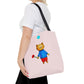 Bear with a Rose Tote Bag