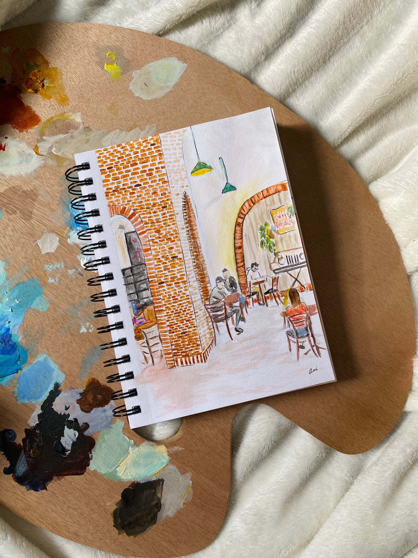The One at the Coffee Shop Original Painting