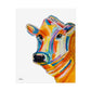 Colorful Cow Rolled Poster