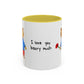 I Love You Beary Much Accent Mug