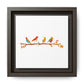Birds on a Branch Gallery Canvas Print with Frame