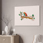 Bright Bird on a Branch Canvas Print