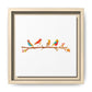 Birds on a Branch Gallery Canvas Print with Frame