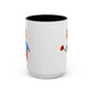 Bear with a Rose Accent Mug