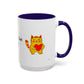 You're Purr-Fect For Me Accent Mug