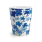 Blue Flowers Latte Mug