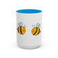 Two Honeybees Accent Mug