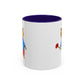 Bear with a Rose Accent Mug