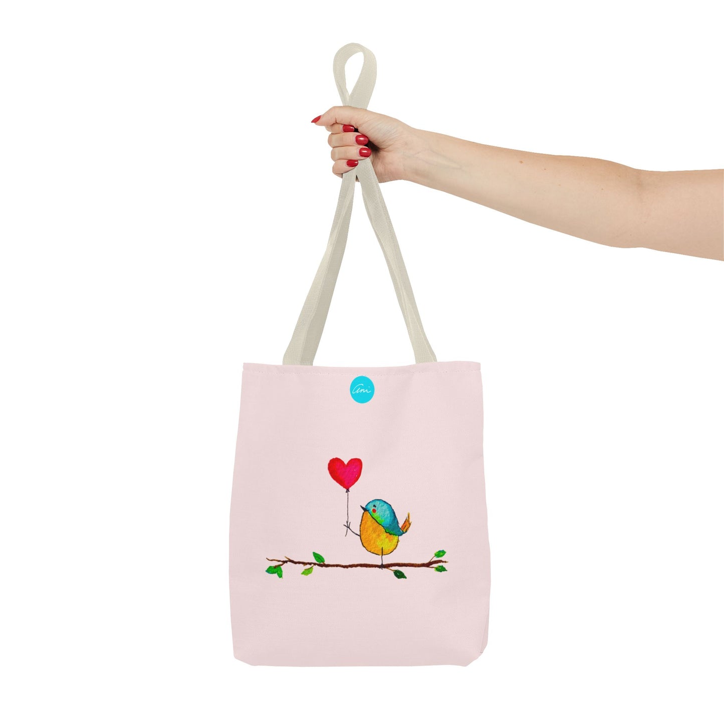 Bird with a Heart Balloon Tote Bag