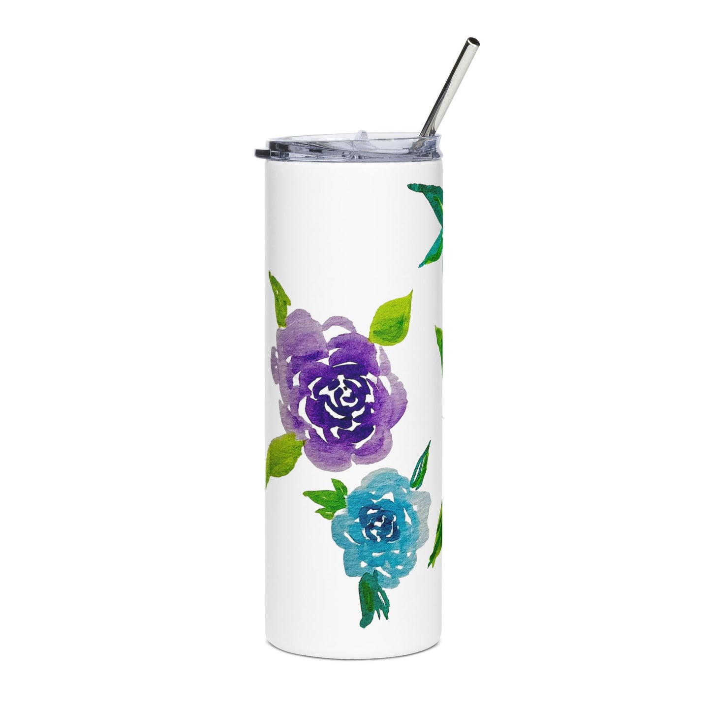 Spring Roses Stainless Steel Tumbler