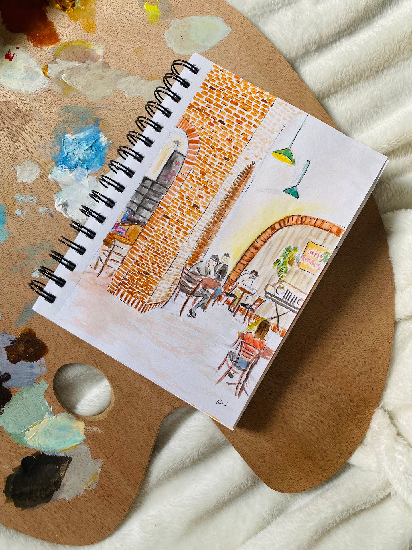 The One at the Coffee Shop Original Painting