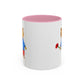 Bear with a Rose Accent Mug