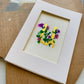 Custom Floral Gold Leaf Armenian Letter Watercolor