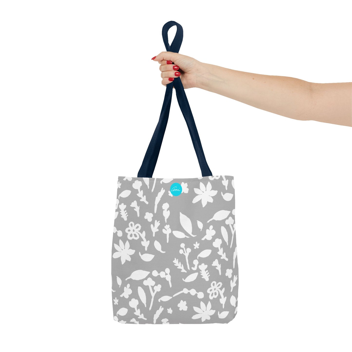 Light Grey Fall Foliage Tote Bag