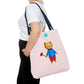 Bear with a Rose Tote Bag