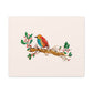 Bright Bird on a Branch Canvas Print