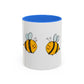 Two Honeybees Accent Mug