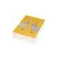 Two Llamas Yellow Postcard Bundles with Envelopes