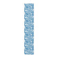 Turquoise Fall Foliage Table Runner (Cotton, Polyester)