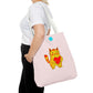 A Cat and a Heart Tote Bag