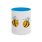 Two Honeybees Accent Mug
