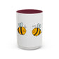 Two Honeybees Accent Mug