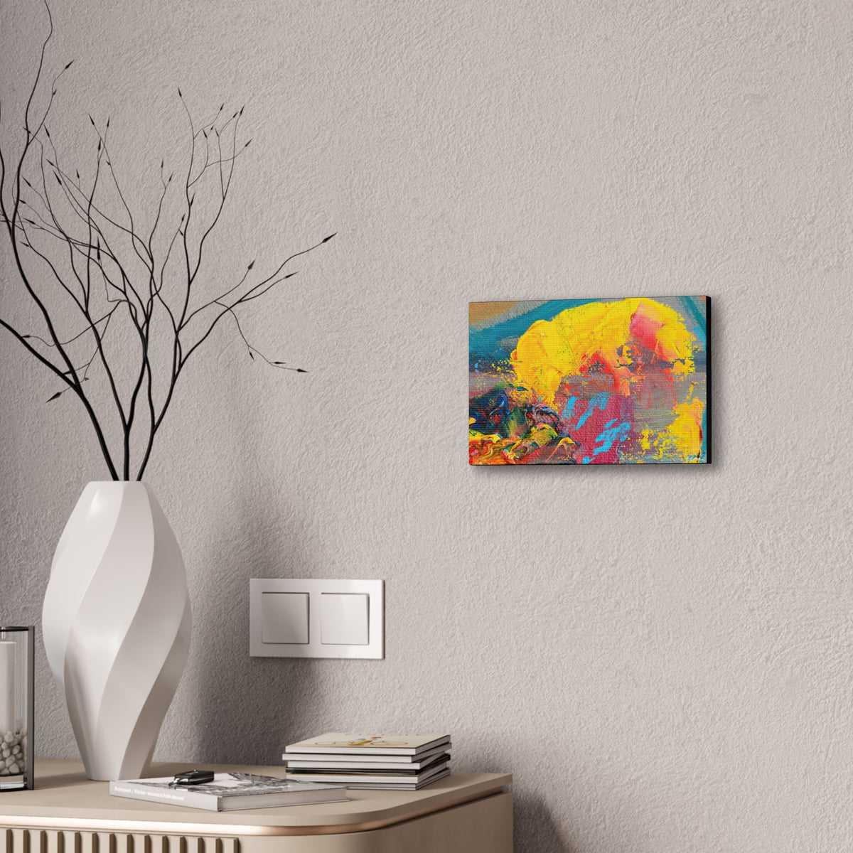 A Burst of Color Stretched Canvas Print