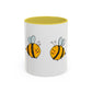 Two Honeybees Accent Mug