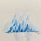 Winter Horizon Original Watercolor