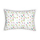 Floating Flowers Spun Polyester Lumbar Pillow