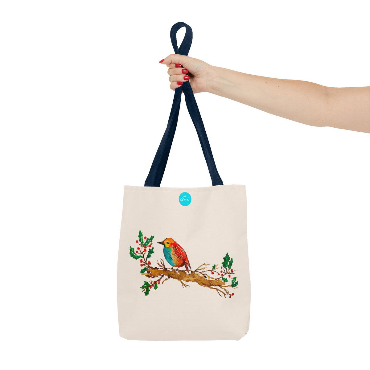 Bright Bird on a Branch Tote Bag