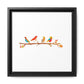 Birds on a Branch Gallery Canvas Print with Frame