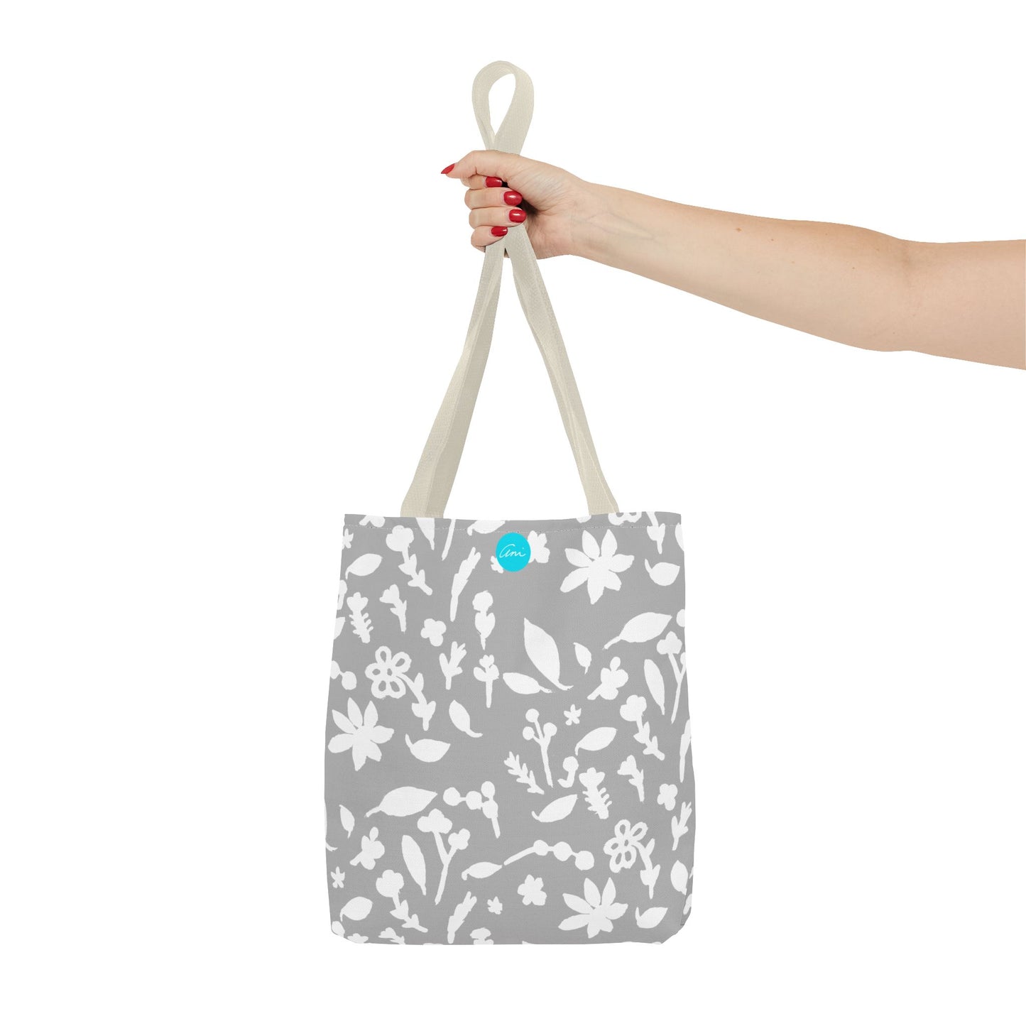 Light Grey Fall Foliage Tote Bag