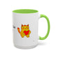 You're Purr-Fect For Me Accent Mug