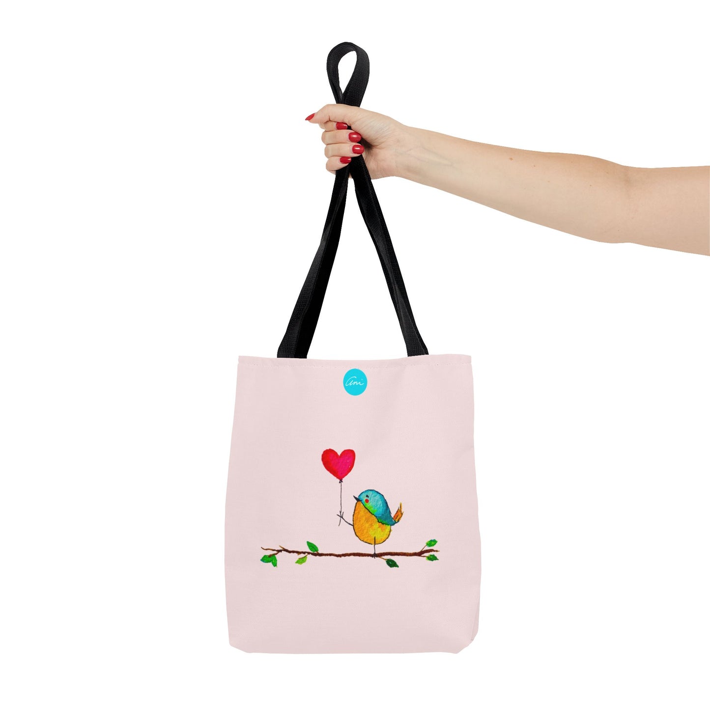 Bird with a Heart Balloon Tote Bag
