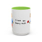 I Love You Beary Much Accent Mug